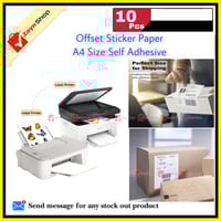 Offset Sticker Paper A4 Size Self Adhesive Label white color 10 pcs_img_2