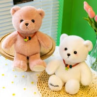 Adorable Bear Cub Plush Toy: Lucky Rag Doll for Children 28cm_img_3