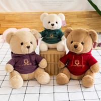 Soft Sleeping Teddy Bear Pillow: Cute Bed Companion for Children 23cm_img_1