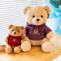 Soft Sleeping Teddy Bear Pillow: Cute Bed Companion for Children 23cm_img_6
