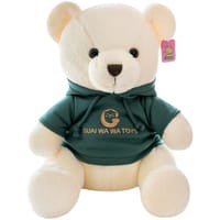 Soft Sleeping Teddy Bear Pillow: Cute Bed Companion for Children 23cm_img_2