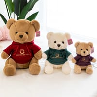 Soft Sleeping Teddy Bear Pillow: Cute Bed Companion for Children 23cm_img_5