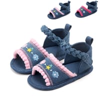 Baby Girls Embroidery Denim Sandals (0 to 12 months) for yours BABUU_img_2