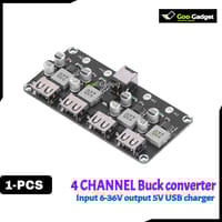 4-Channel QC3.0 USB Buck Converter | DC-DC Step-Down Module | Fast Charging Circuit Board_img_0