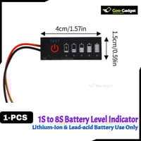 1S-8S Battery Level Indicator Tester  for 18650 Li-ion, Lithium, and Lead Acid Batteries_img_0