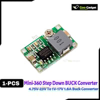 Mini-360 DC-DC Step-Down Buck Converter Module | Adjustable Voltage Regulator 4.75V-23V to 1V-17V_img_0