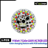 220V AC RGB DOB Color Changing LED Bulb 9 Watt Multicolour_img_0