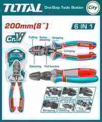 6 in 1 Multi Functional Diagonal Cutting Pliers TOTAL THTMF386_img_0