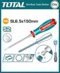 6 Inch Magnetic Slotted Impact Screwdriver TOTAL TGTSL6150_img_0