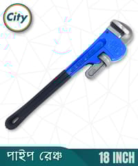 ১৮ ইঞ্চি পাইপ রেঞ্চ হেভি ডিউটি অ্যাডজাস্টেবল স্প্যানার সফট রাবারের গ্রিপসহ পাইপ রেঞ্চ_img_1