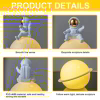 Astronaut-themed LED night light with 3D moon design - Battery Operated_img_3