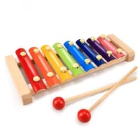 Kids Wooden Rainbow Xylophone – Musical Educational Toy_img_0