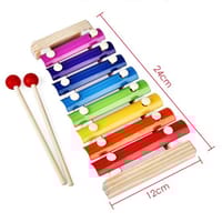Kids Wooden Rainbow Xylophone – Musical Educational Toy_img_1