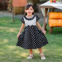 বাচ্চা মেয়েদের উন্নতমানের চায়না লিলেন কাপড়ের পোশাক_img_1