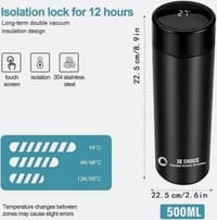 SMART Digital LED Thermal Flask with Temperature Indicator Stainless Steel Flask_img_1