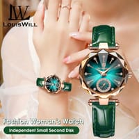 💥LouisWill Leather Strap Women's Fashion Watch_img_0