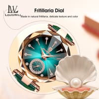 💥LouisWill Leather Strap Women's Fashion Watch_img_4