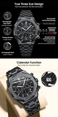 💥LouisWill Multi-function Waterproof Watch With Calendar_img_9