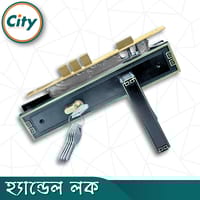 উচ্চ সুরক্ষা স্ট্যান্ডার্ড সাইজের হ্যান্ডেল লক প্রধান দরজার জন্য লক কালো রঙের দরজার লক Door Lock_img_1