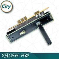 উচ্চ সুরক্ষা স্ট্যান্ডার্ড সাইজের হ্যান্ডেল লক প্রধান দরজার জন্য লক কালো রঙের দরজার লক Door Lock_img_2