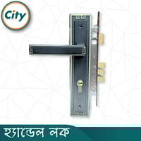 উচ্চ সুরক্ষা স্ট্যান্ডার্ড সাইজের হ্যান্ডেল লক প্রধান দরজার জন্য লক কালো রঙের দরজার লক Door Lock_img_3