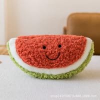 New 8-inch Simulation Fruit Plush: Watermelon & Avocado And More Shape Doll For Gift_img_7
