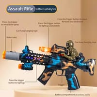 Electric Toy Gun with Sound, Light & Multiple Modes (Battery Not Included)_img_2