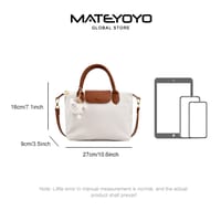 💥MATEYOYO Women Handbag Korean Sling Bag Ins Fashion Shoulder Bag Dual Use Leisure Style Casual Summer Hand Bag Messenger Bag Women Beach Bag Oxford Bag_img_2