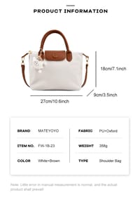 💥MATEYOYO Women Handbag Korean Sling Bag Ins Fashion Shoulder Bag Dual Use Leisure Style Casual Summer Hand Bag Messenger Bag Women Beach Bag Oxford Bag_img_11