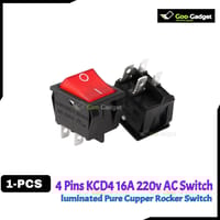4-Pin KCD4 Rocker Switch l 6A/10A, AC 250V/125V, Durable On/Off Toggle_img_0