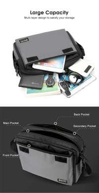 💥LouisWill Crossbody Bag Large Capacity Shoulder Bag Waterproof Anti-Thief Sling Bag Street Shoulder Bag_img_13