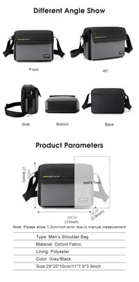 💥LouisWill Crossbody Bag Large Capacity Shoulder Bag Waterproof Anti-Thief Sling Bag Street Shoulder Bag_img_16