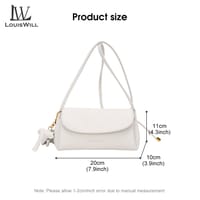 💥LouisWill Women Shoulder Bag Ladies Fashion PU Crossbody Bag Underarm Bag_img_1