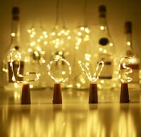 Bottery C cork Lights Mini Fairy String Lights Copper Copper Wire_img_0