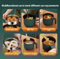 Electric Cooking Pot Multifunctional Nonstick Cooking Pot 1,8L Electric Mini Rice Cooker Machine_img_6
