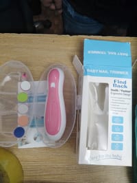 Glopole Baby Nail Trimmer File with Light Battery Operated Safe Electric Nail Clippers Kit (AA) - Pink_img_5