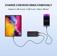 FANTECH S2 PowerBank 10000mAh Slim Mini Type C Micro Dual Output 10W Safe Reli_img_2
