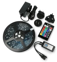 WiFi + Bluetooth RGB LED Strip Light- Work With Alexa, Google Home, Dance With Music (16 Feet, Sonoff L2)_img_0