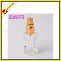 Empty Bottle 5ml Refillable Spray Atomizer Round Shape Transparent Glass Random Color 1pcs_img_2