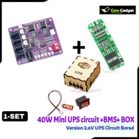 40W Mini Router UPS Circuit Borad + 3s 20A Balance BMS + Box 40W V2..6 Battery Charger Board 12.6 Battery Charger_img_0