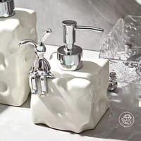 Luxury Ceramic Sitting Rabbit Cheese Liquid Soap Dispenser_img_2