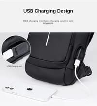 Multifunction Patent Leather Chest Bag Men Waterproof Men Crossbody Bag Anti-theft Travel Bag Male USB Charging Chest Bag Pack_img_7
