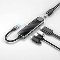 Hoco HB23 5-In-1 USB Type-C Hub + HDMI + USB3.0 + USB2.0 + RJ45 + PD_img_2