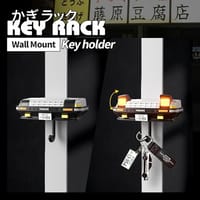 Car Headlight Wall Key Holder – Creative Automotive Key Hanger with LED Light_img_3