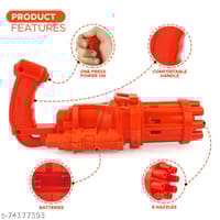 Bubble Blaster 8-Hole Automatic Bubble Blower Electric Bubble Maker Machine Toy for Toddler Kids Boys Girls_img_2