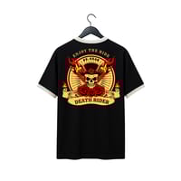 VE Gear “DEATH RIDER”  Black and white Oversized T-shirt_img_1
