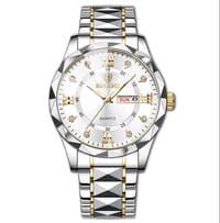 BINBOND 2521 Luxury Brand Luminous Quartz Watch For Men (golden blue)_img_3