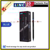 Linc Pentonic Ball Pen 0.7mm pack of 10 pcs - Black/Blue /Red – Black_img_1