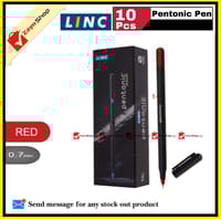 Linc Pentonic Ball Pen 0.7mm pack of 10 pcs - Black/Blue /Red – Black_img_2