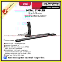 Deli Long Range Stapler 25 Sheets Capacity 0334 Random color 1pcs_img_1